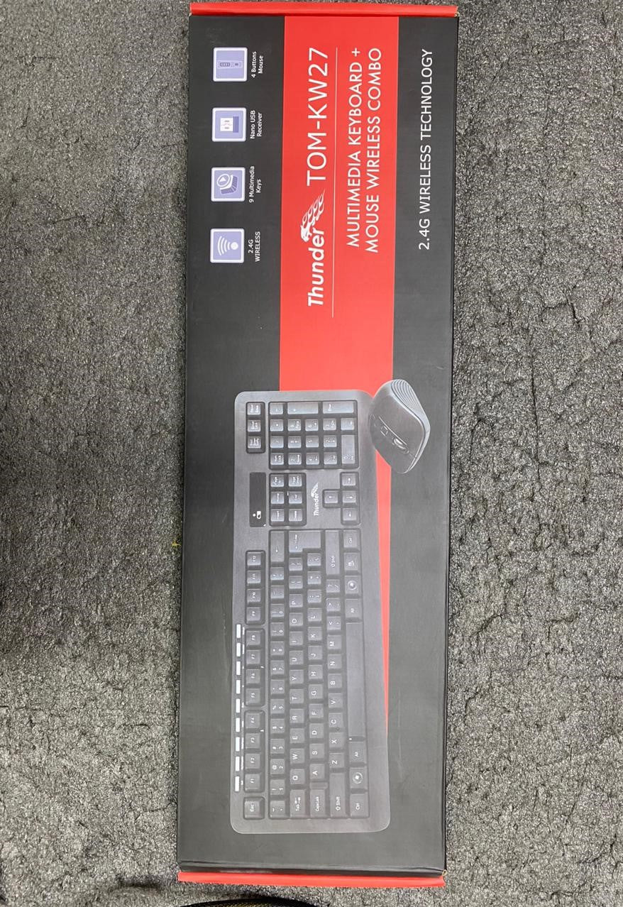 Thunder  Gaming Keyboard and Mouse Combo kw27 Thunder  Gaming Keyboard and Mouse Combo kw27